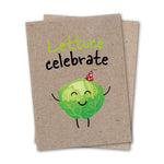 Load image into Gallery viewer, Lettuce Celebrate - Eco Kraft Greeting Card
