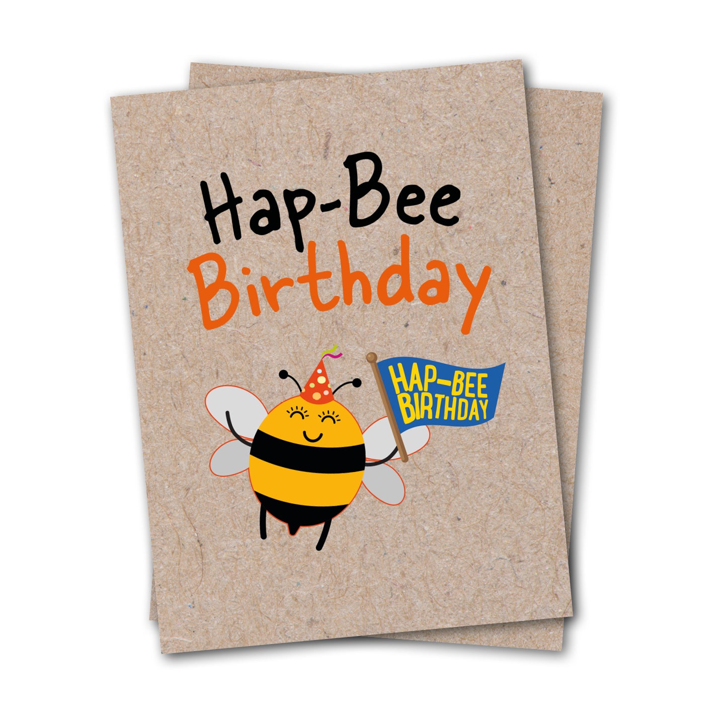 Hap-bee Birthday - Eco Kraft Greeting Card