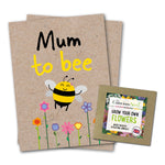 Load image into Gallery viewer, Mum To Bee - Eco Kraft Greeting Card.
