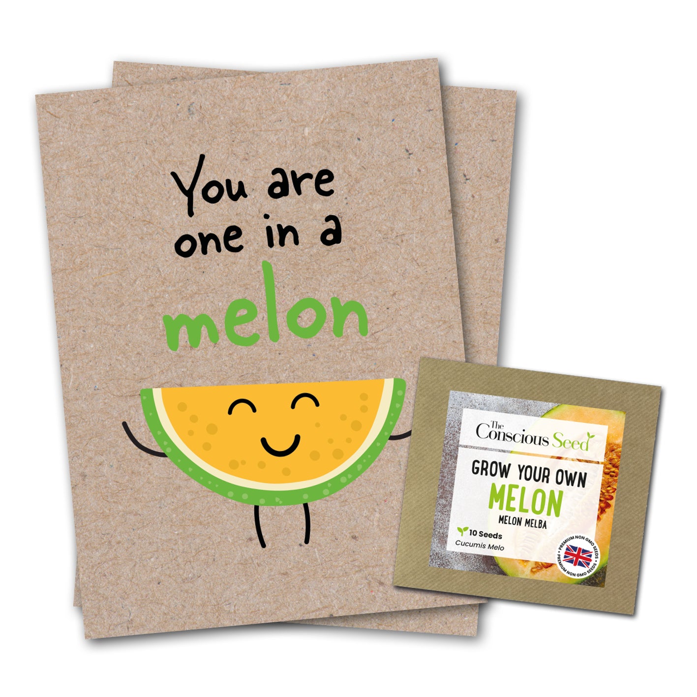 You Are One In A Melon - Eco Kraft Greeting Card