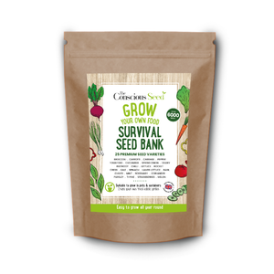 SURVIVAL SEED BANK Survival Kit - 25 Premium Seed Varieties: Over 6000 seeds